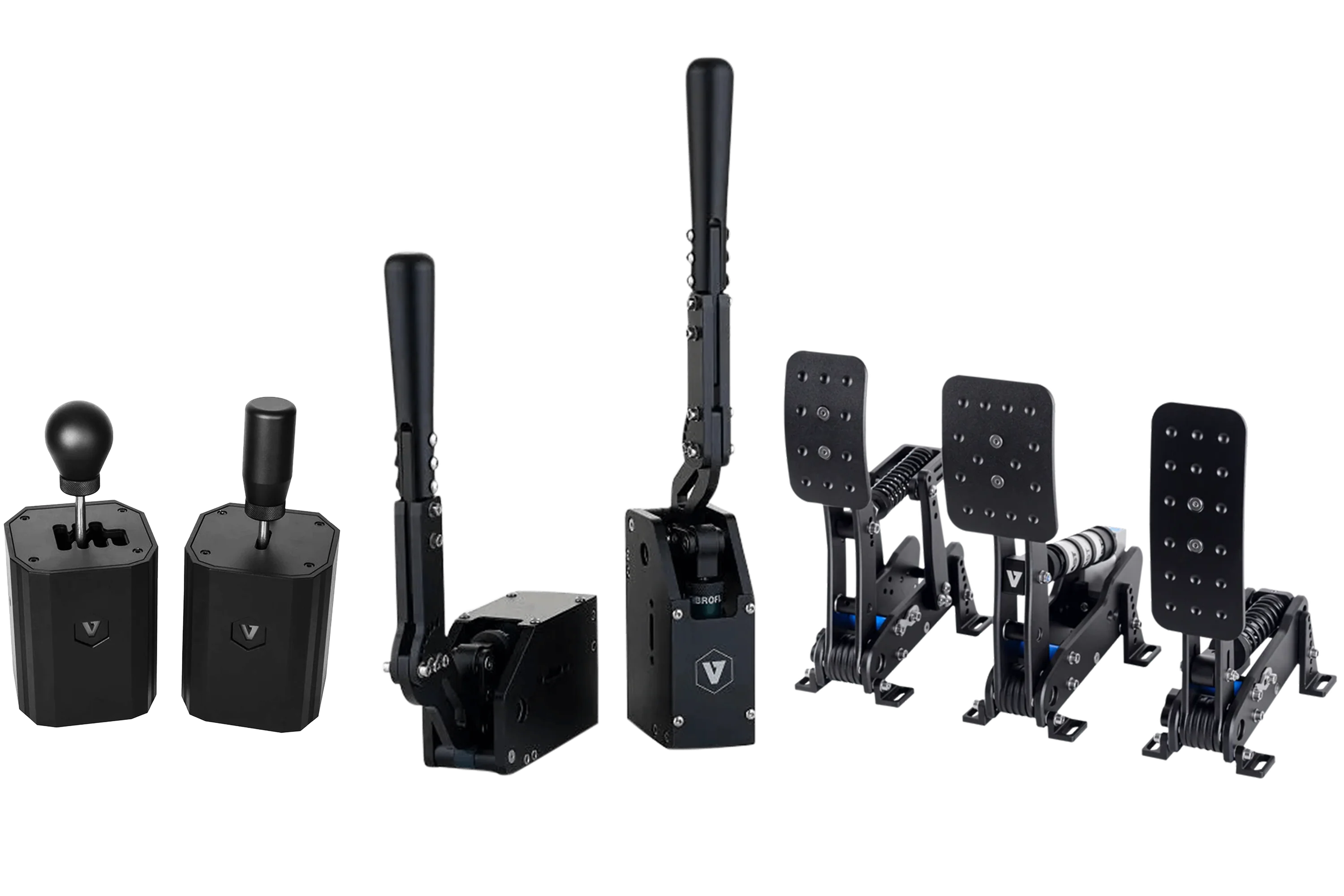 VNM Simulation Complete Control Bundle – Shifter, Handbrake V1.5 & 3-Pedal Set