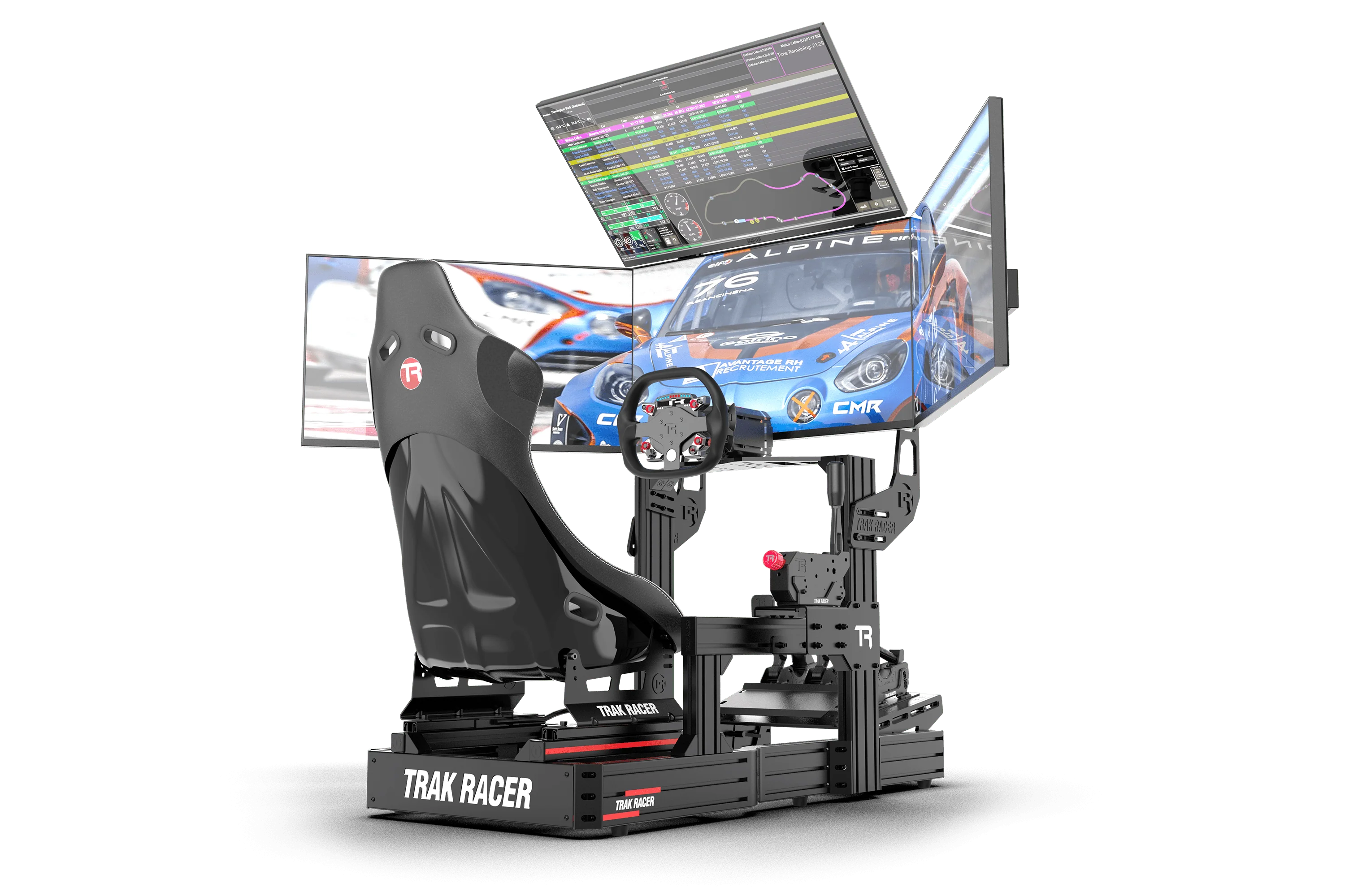 Cockpit-Mounted Quad Monitor Stand - Supports up to 45" Displays