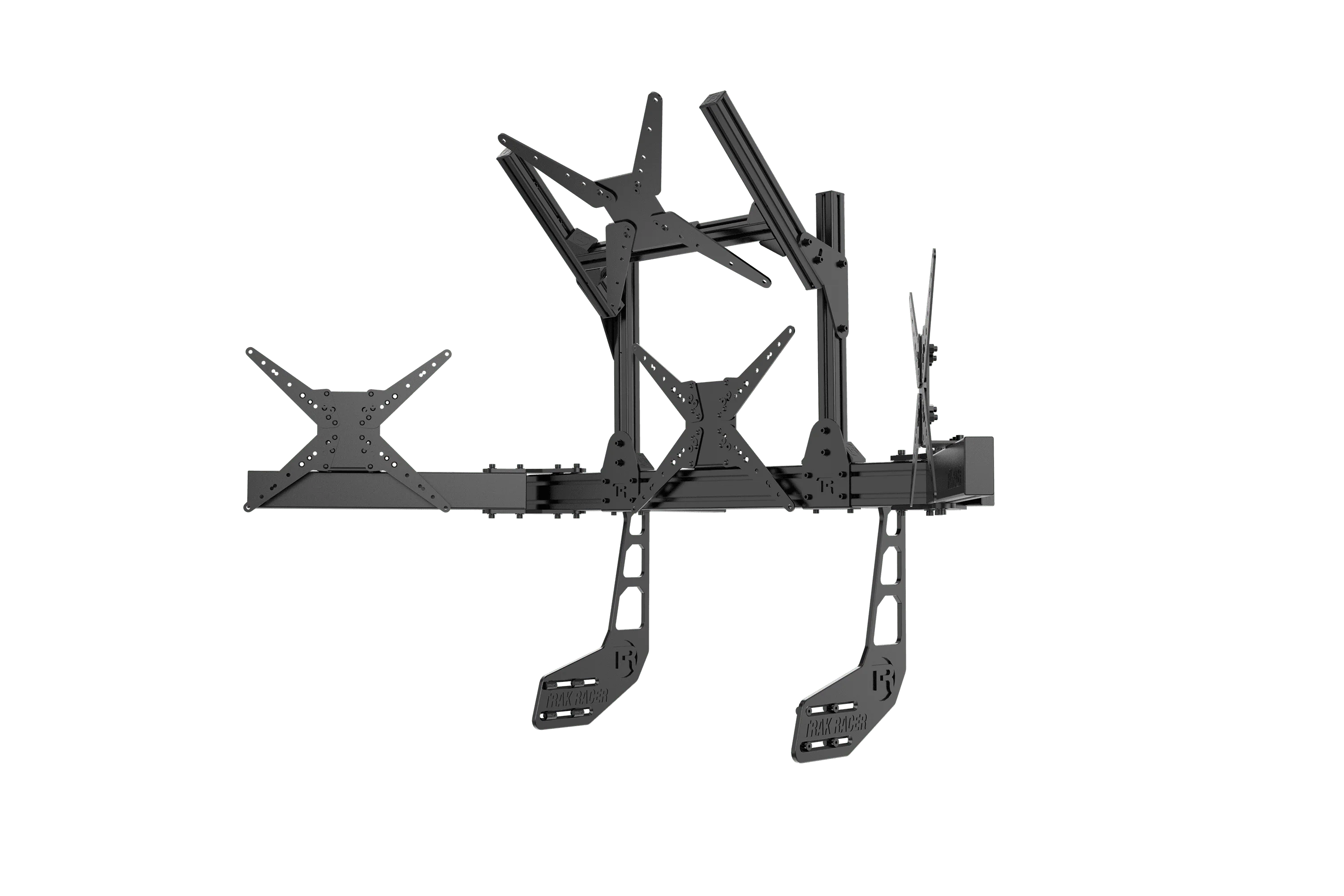 Cockpit-Mounted Quad Monitor Stand - Supports up to 45" Displays - Image 2