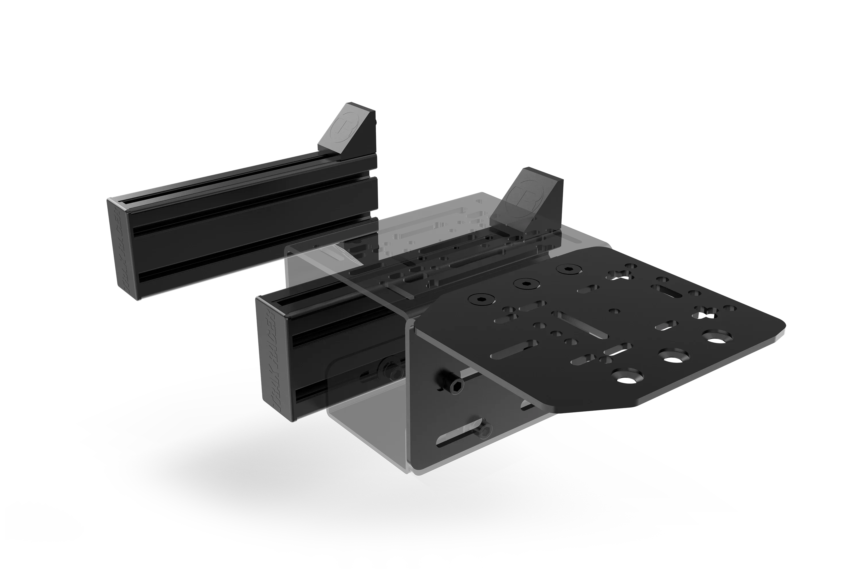 Set of 2 Universal Side Supports – 240mm (80×40mm) for Sim Racing & Flight Sim Rigs - Image 7
