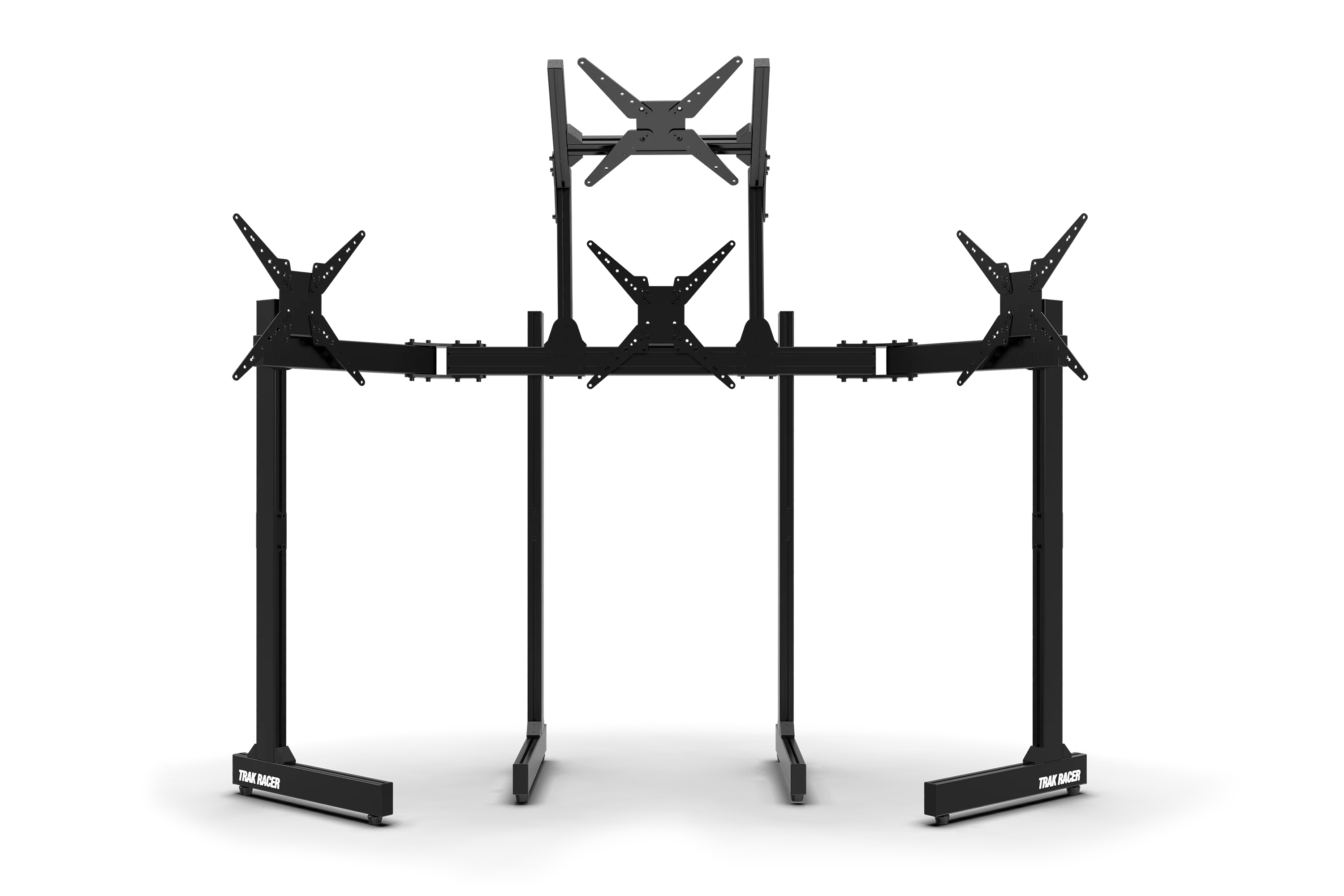 Freestanding Quad (4) Monitor Stand with Extra Leg Supports - Supports up to 55" Displays - Image 6