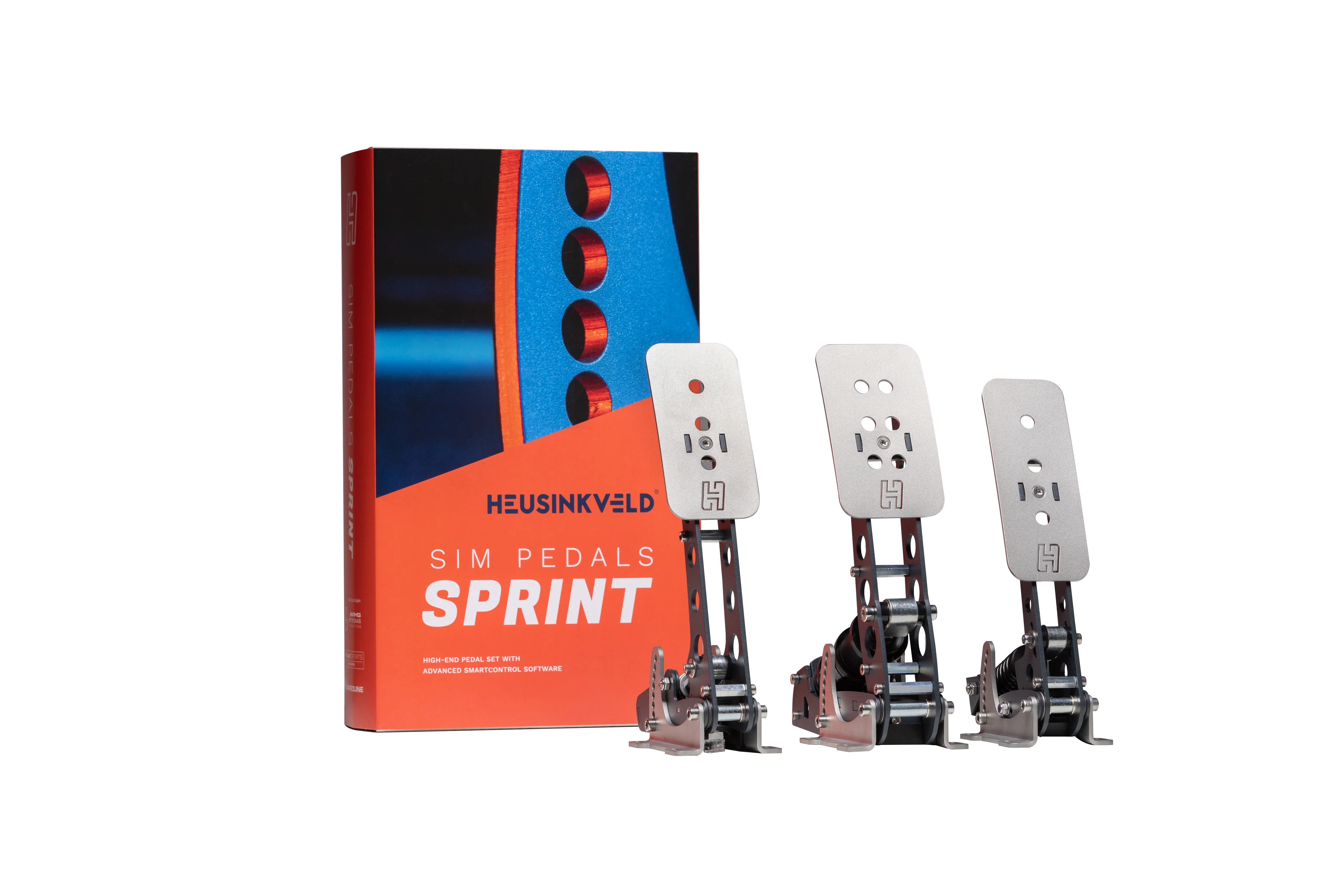 Heusinkveld Sprint 3-Pedal Set (Black) – Professional Sim Racing Brake, Throttle & Clutch | Load Cell Precision