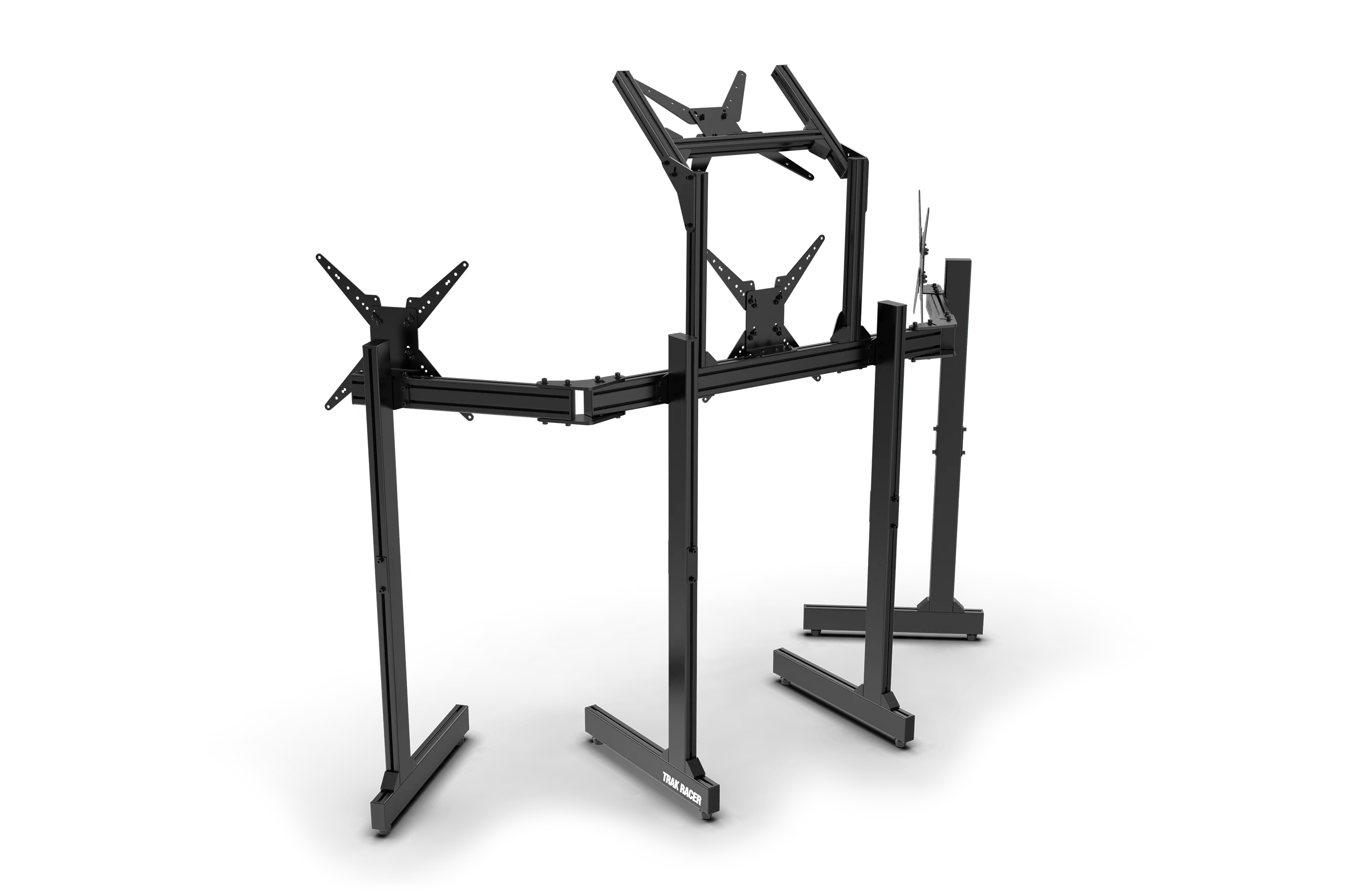 Freestanding Triple (3) Monitor Stand with Extra Leg Supports - Supports up to 55" Displays - Image 2