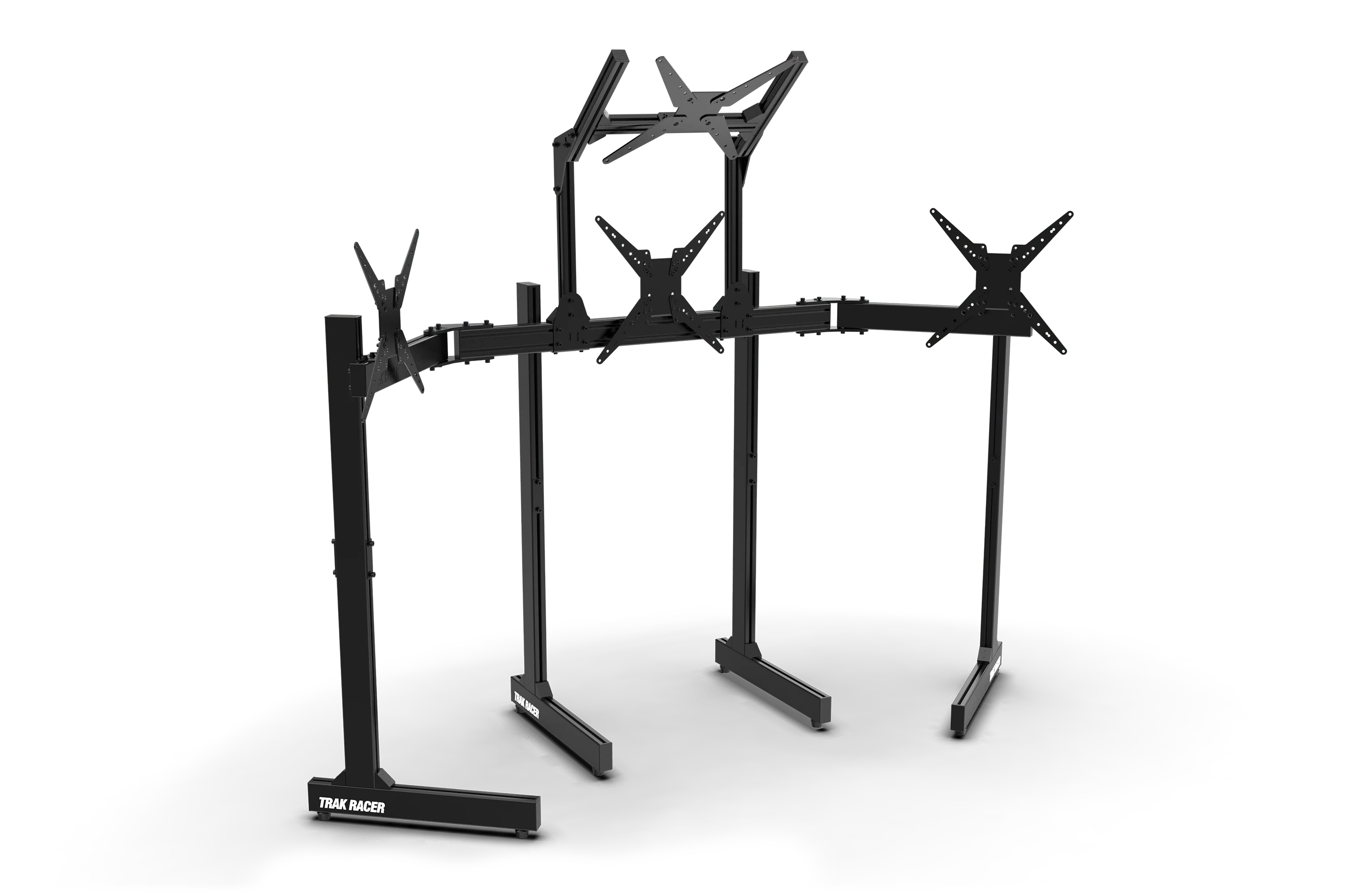 Freestanding Triple (3) Monitor Stand with Extra Leg Supports - Supports up to 55" Displays - Image 4
