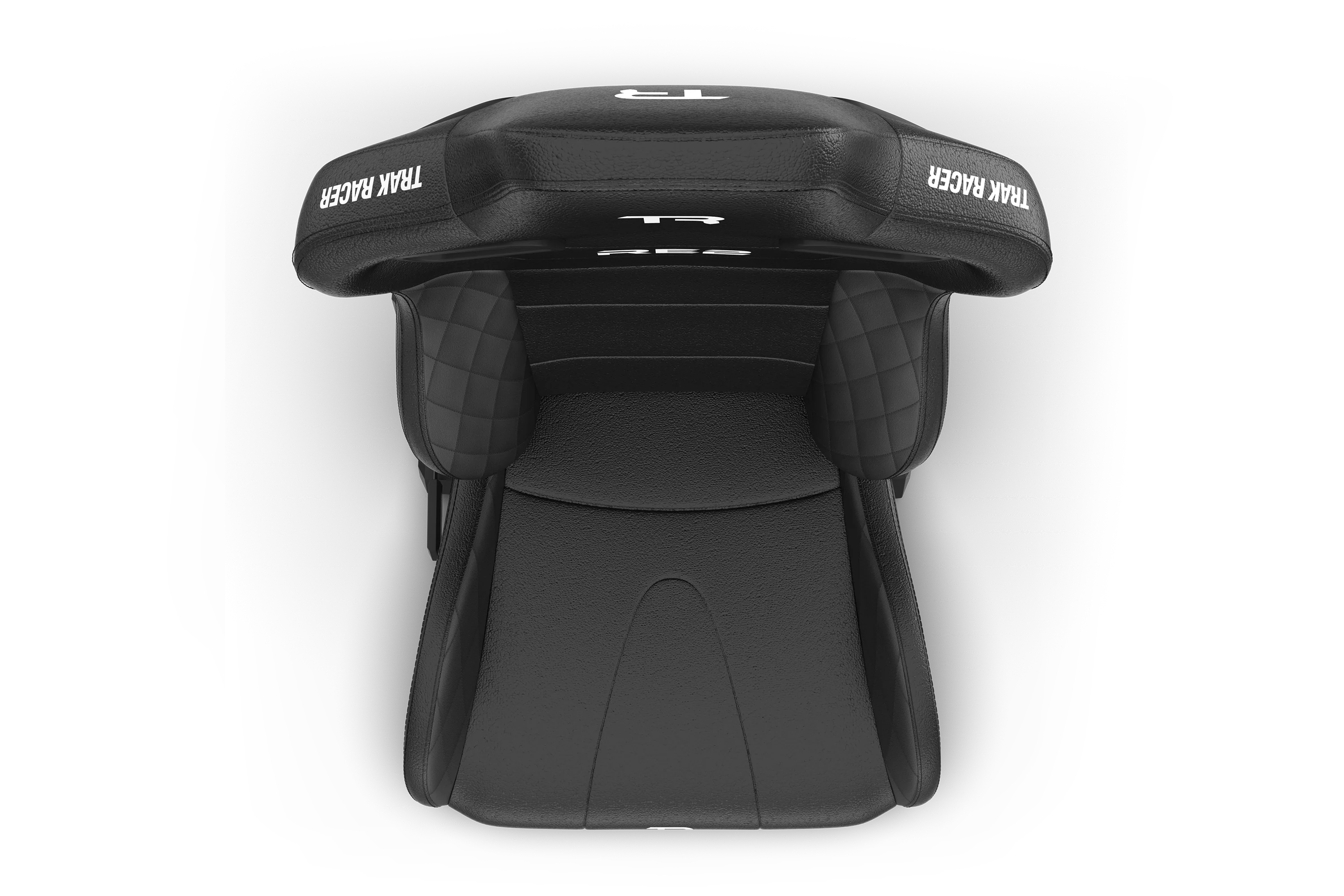 RE2 Dual-Lock Reclining Sim Racing Seat - Premium Black Diamond-Stitched Leather-Style - Image 6