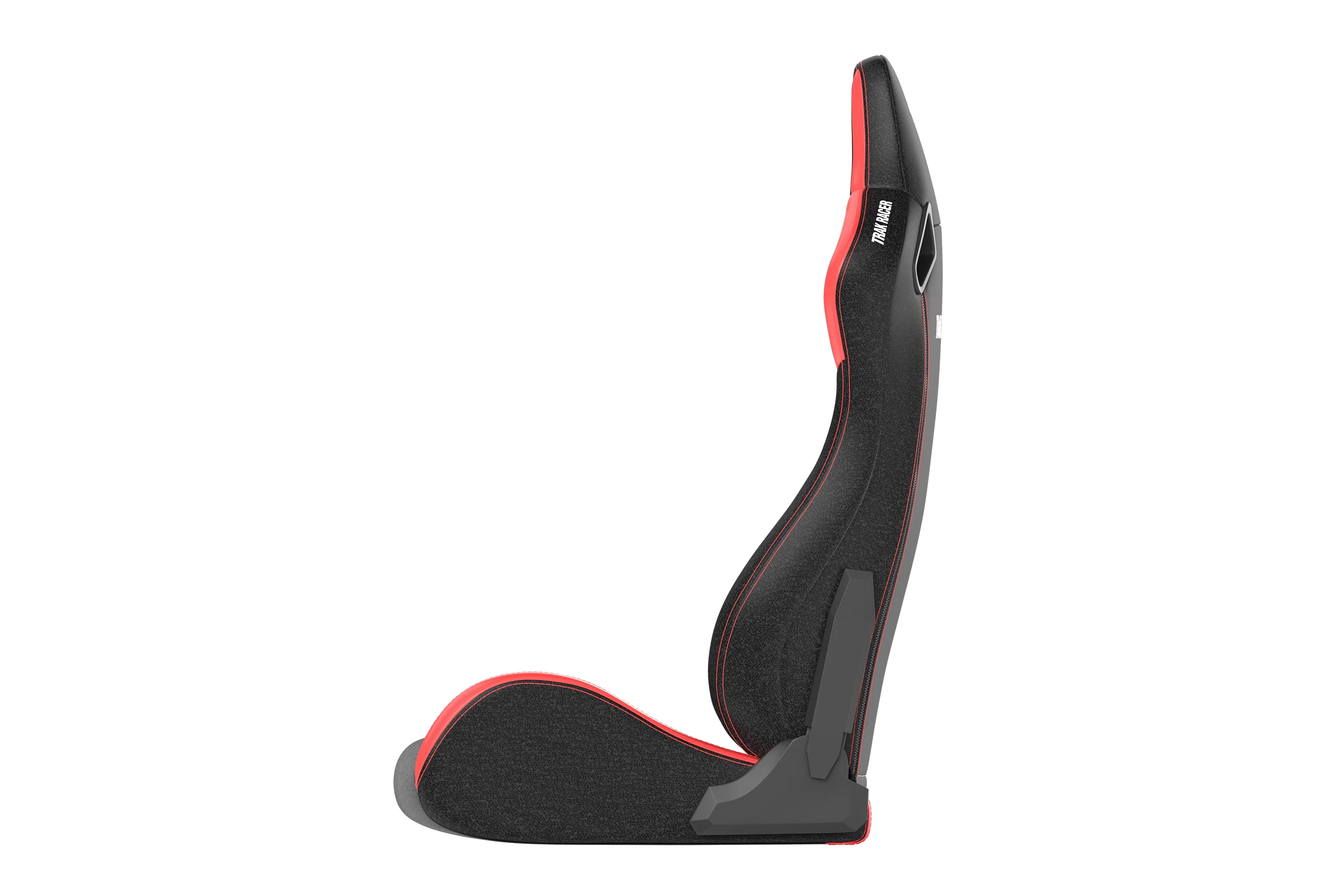 RE2 Dual-Lock Reclining Sim Racing Seat - Premium Black/Red Leather-Style - Image 4
