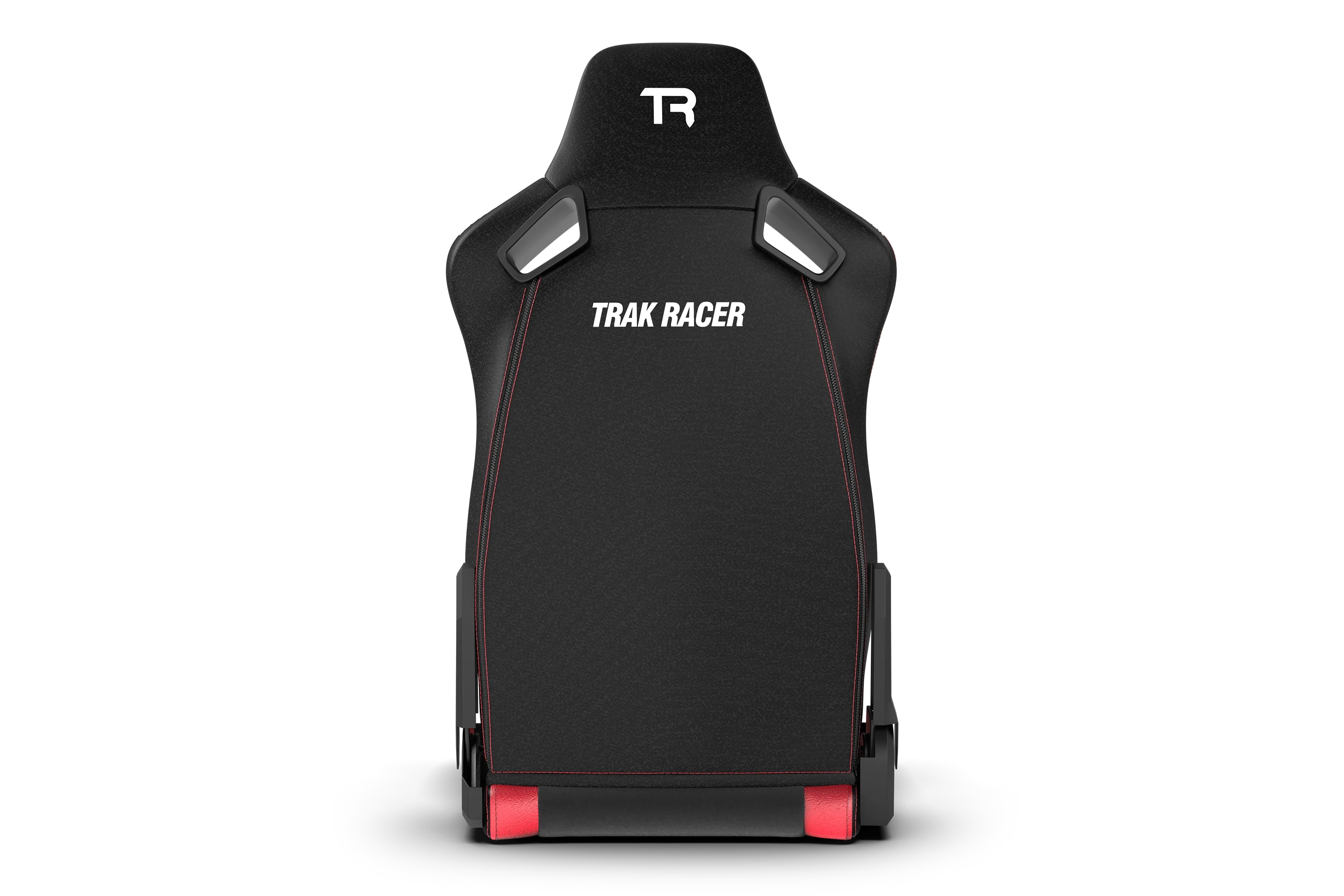 RE2 Dual-Lock Reclining Sim Racing Seat - Premium Black/Red Leather-Style - Image 5