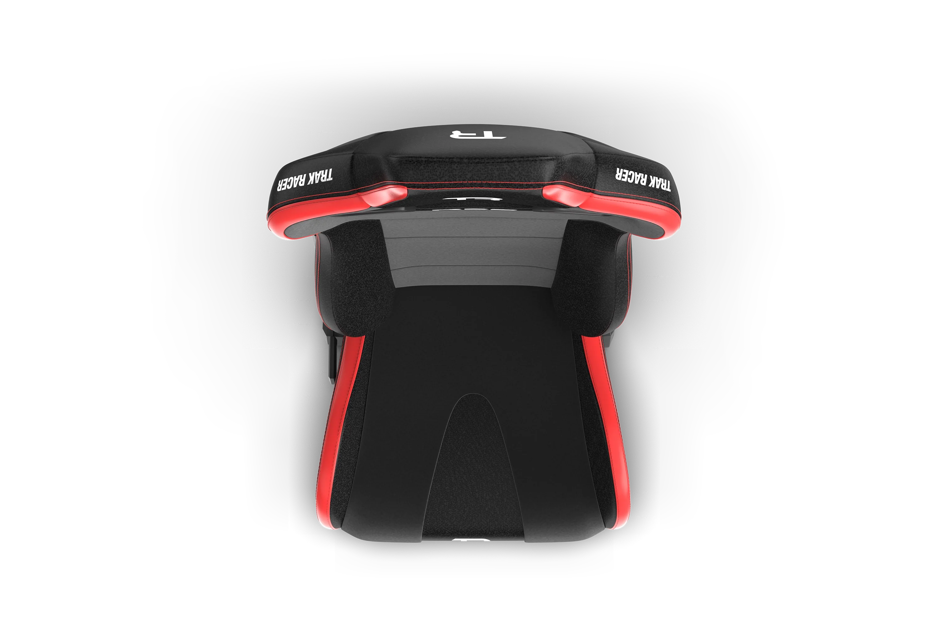 RE2 Dual-Lock Reclining Sim Racing Seat - Premium Black/Red Leather-Style - Image 6