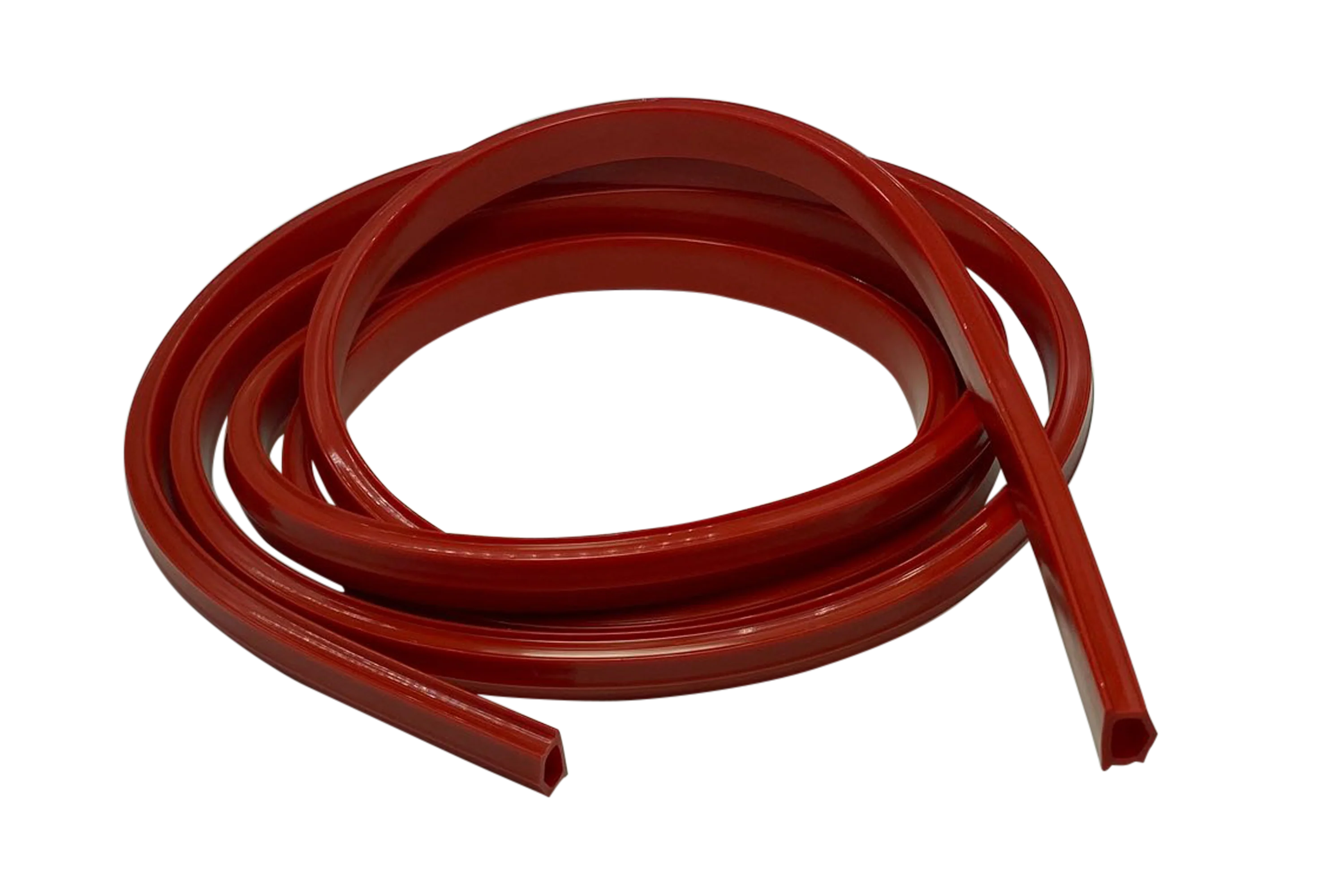 2m/79" Red Rubber Dust/Design Strip – Anti-Slip Protective Edge Trim for Aluminium Profile Sim Rigs - Image 2