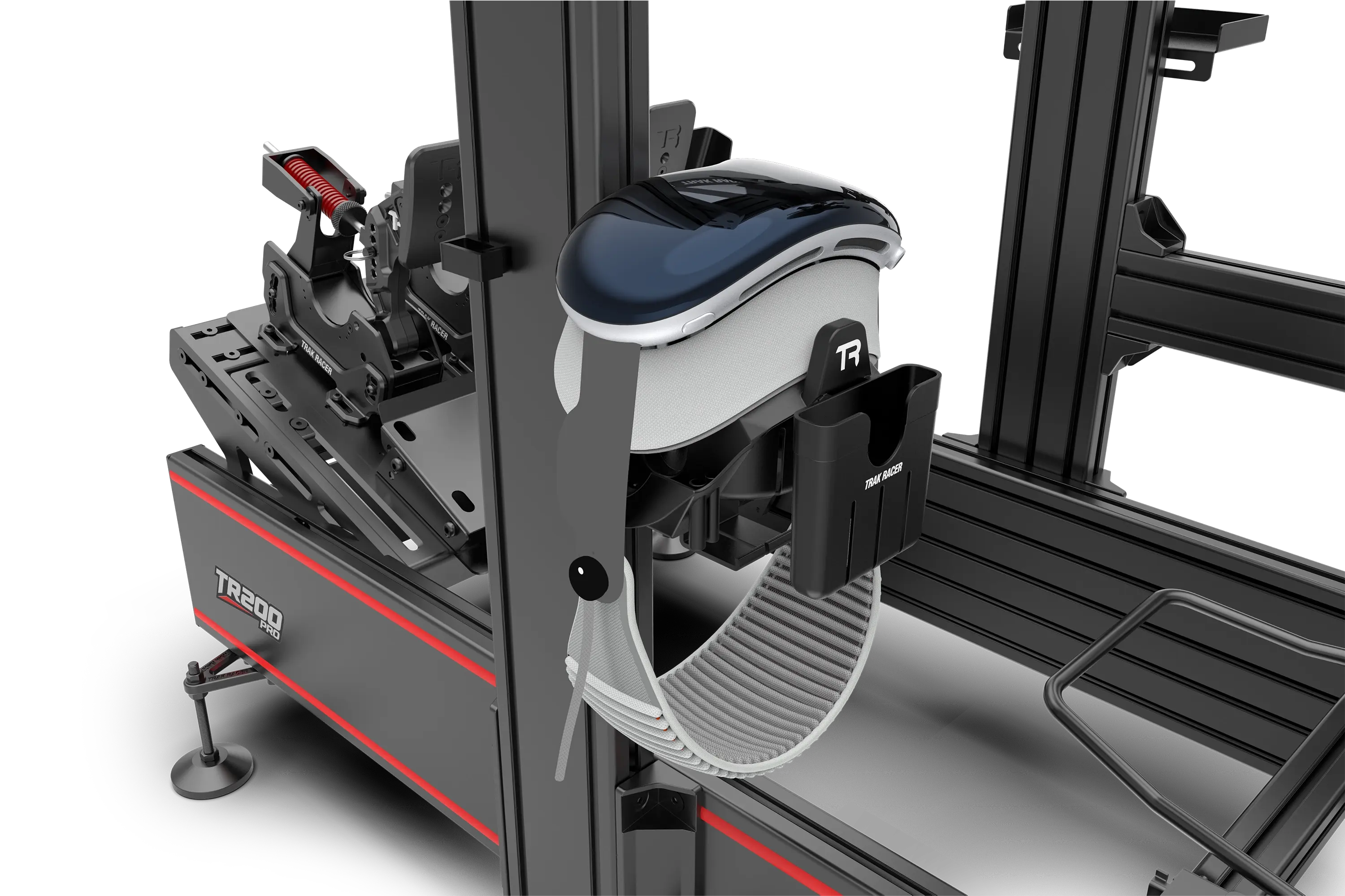 Universal VR Headset, Headphone, Drink, Phone & Tool Holder Mount for Sim Racing and Flight Simulation Cockpits - Image 5